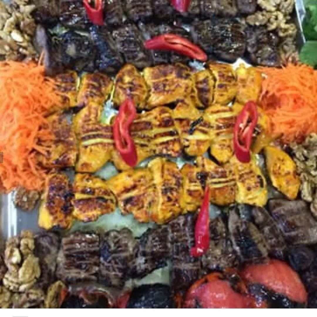 سرو انواع کباب